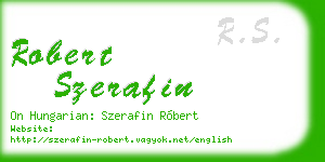 robert szerafin business card