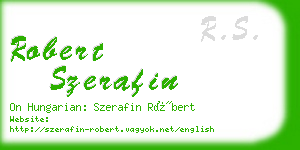 robert szerafin business card